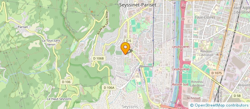 localisation de l'entreprise DODECI CONSULTING à SEYSSINET-PARISET