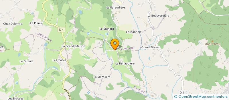 localisation de l'entreprise DODERO PISCINES PAYSAGES  MONTROTTIER