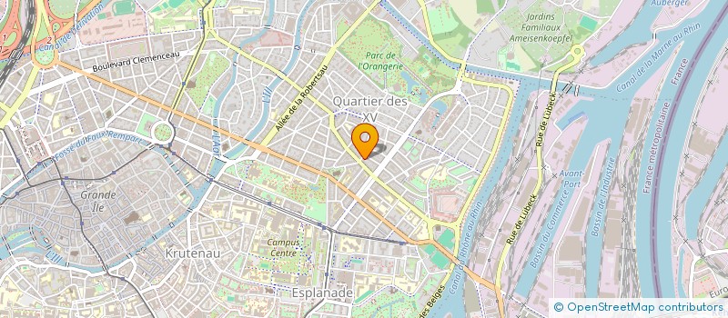 localisation de l'entreprise DODGERS  STRASBOURG