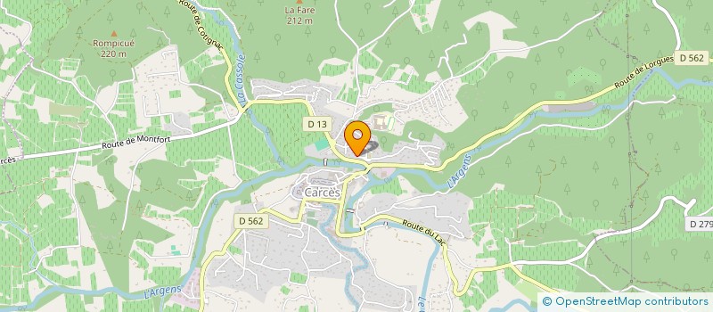 localisation de l'entreprise DODGY  CARCES