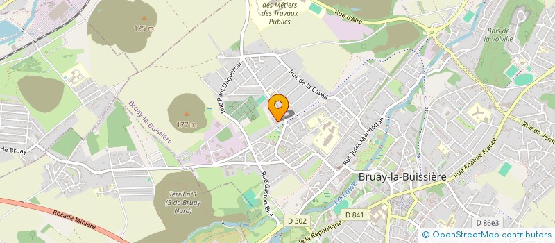 localisation de l'entreprise DODILOU à BRUAY-LA-BUISSIERE