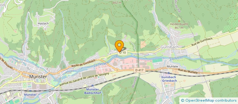 localisation de l'entreprise DODIN INDUSTRIE SERVICES  MUNSTER