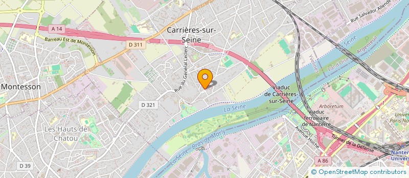 localisation de l'entreprise DODIN ITC à SARTROUVILLE