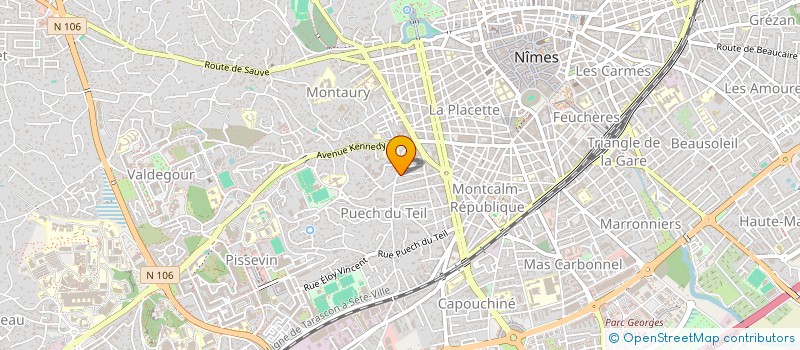 localisation de l'entreprise DODINEL  NIMES