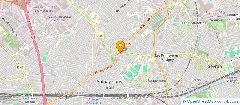 localisation de l'entreprise DODINOT PERE ET FILS  AULNAY-SOUS-BOIS