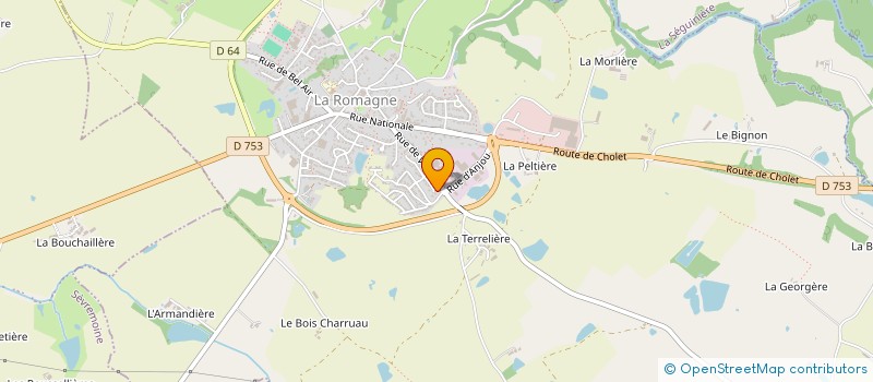 localisation de l'entreprise DODO  LA ROMAGNE