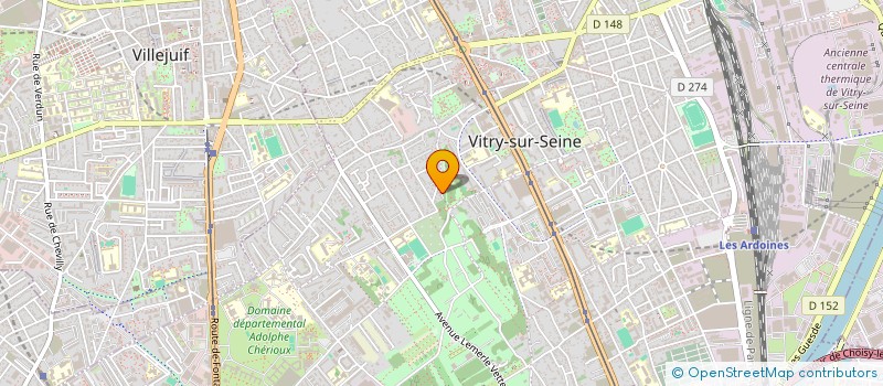 localisation de l'entreprise DODO HOUSE CLUB (DDH) à VITRY-SUR-SEINE