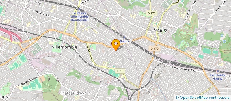 localisation de l'entreprise DODRAY à VILLEMOMBLE