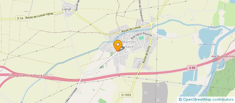 localisation de l'entreprise DODU  LES MARTRES-D'ARTIERE