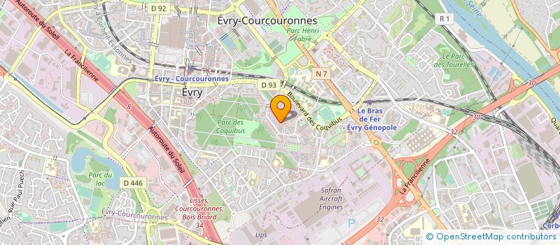 localisation de l'entreprise DOF MULTI-SERVICES à EVRY-COURCOURONNES