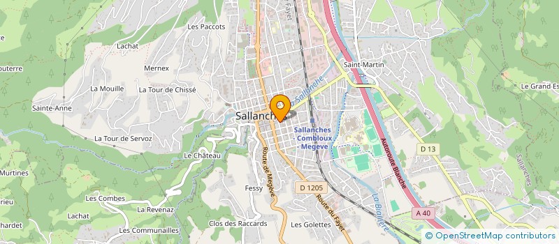 localisation de l'entreprise DOGA à SALLANCHES