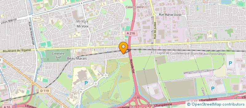 localisation de l'entreprise DOGAN  CALAIS