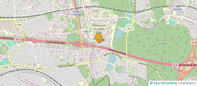 localisation de l'entreprise DOGETEL à CHAMPS-SUR-MARNE