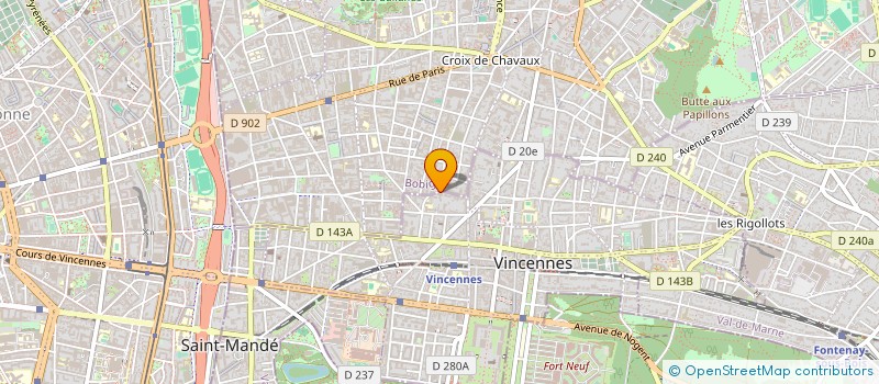 localisation de l'entreprise DOGG à VINCENNES