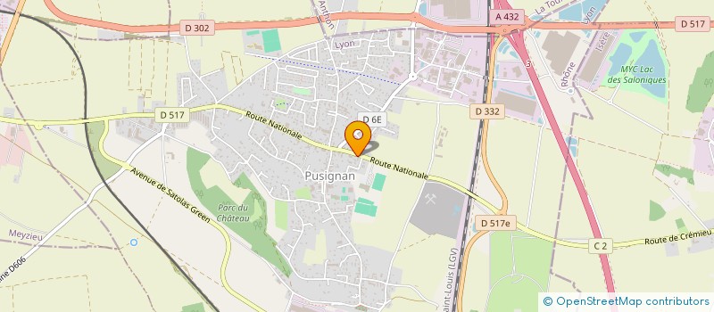 localisation de l'entreprise DOGIBAT  PUSIGNAN