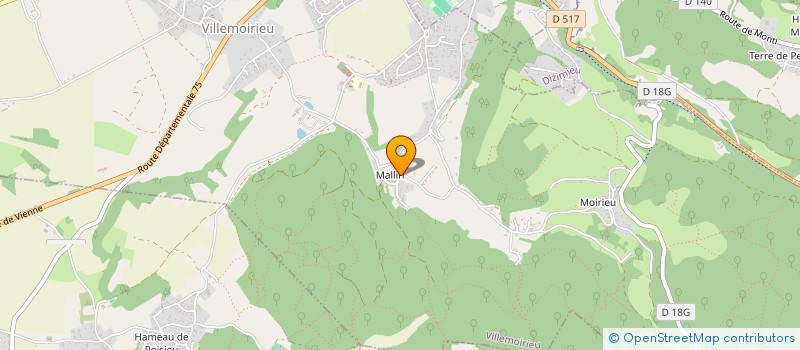 localisation de l'entreprise DOGLIOLA  VILLEMOIRIEU