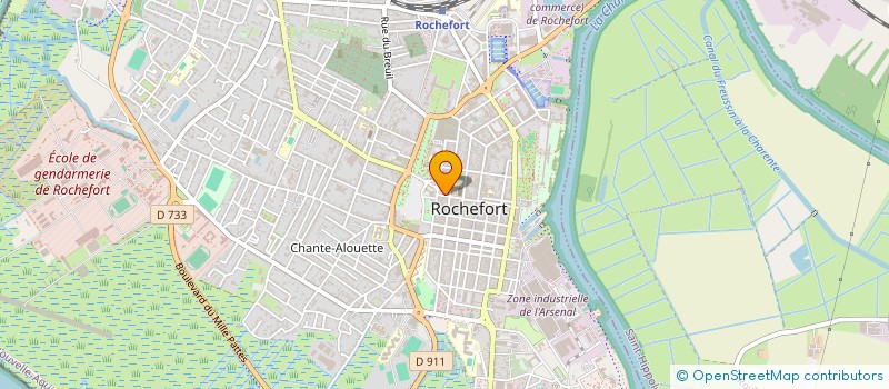 localisation de l'entreprise DOGSER  ROCHEFORT