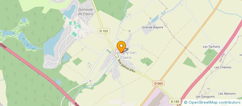 localisation de l'entreprise DOGSHOWER  SAVIGNY-SUR-CLAIRIS