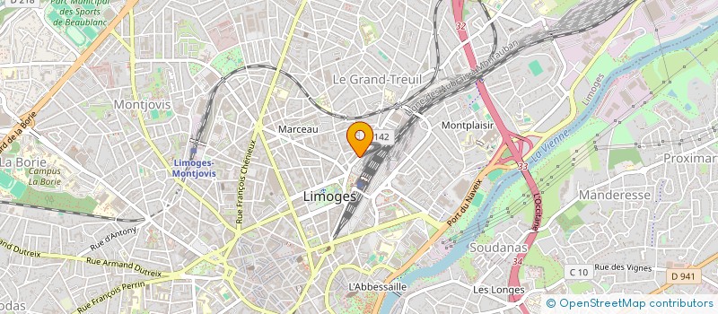 localisation de l'entreprise DOGUS à LIMOGES