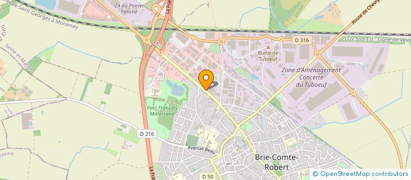 localisation de l'entreprise DOINA GESTION  BRIE-COMTE-ROBERT