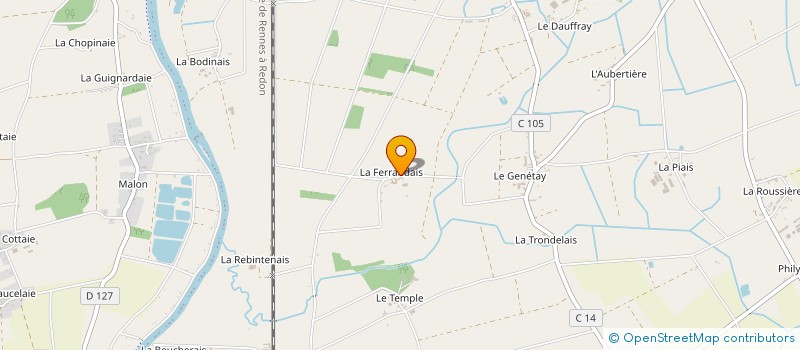 localisation de l'entreprise DOINEAU VINCENT COUVERTURE-ZINGUERIE à GUIPRY-MESSAC
