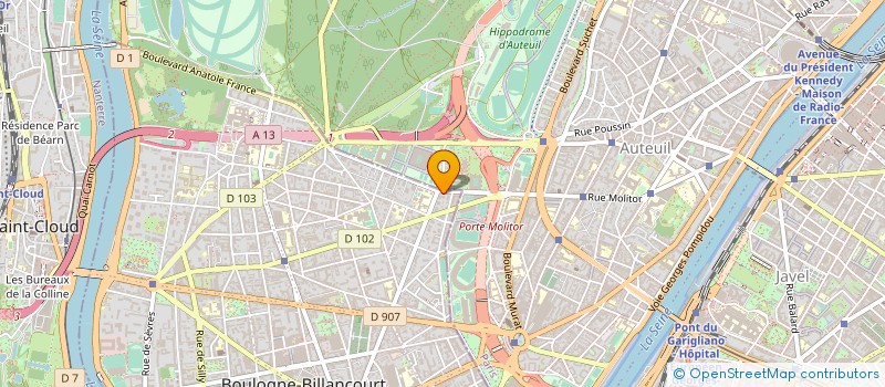 localisation de l'entreprise DOINEL FILMS à BOULOGNE-BILLANCOURT