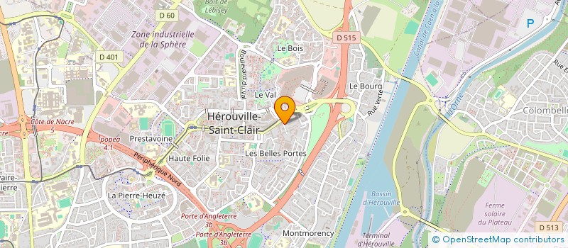 localisation de l'entreprise DOING SOFTWARE à HEROUVILLE SAINT CLAIR