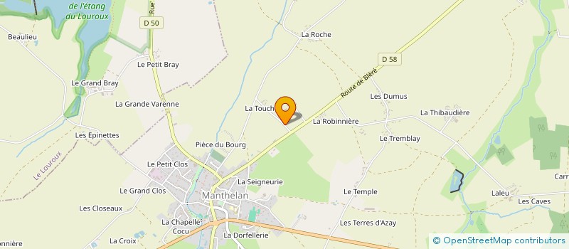 localisation de l'entreprise DOIS LUSITANOS  MANTHELAN