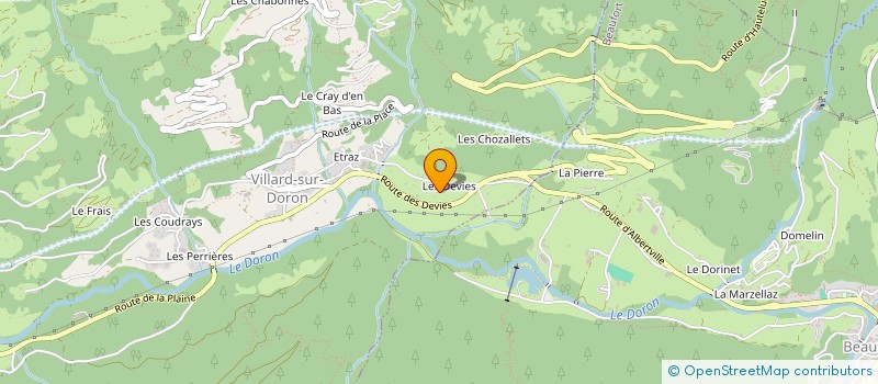 localisation de l'entreprise DOIX FORET  VILLARD-SUR-DORON