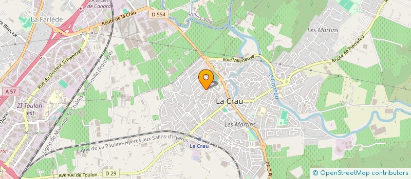 localisation de l'entreprise DOJF  LA CRAU