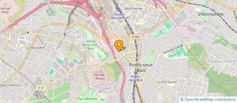 localisation de l'entreprise DOJO à ROSNY-SOUS-BOIS
