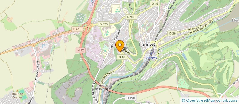 localisation de l'entreprise DOJO à LONGWY