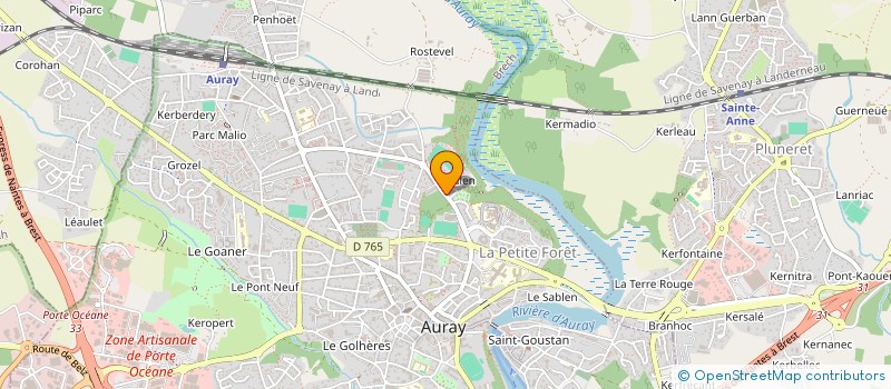 localisation de l'entreprise DOJO ALREEN à AURAY