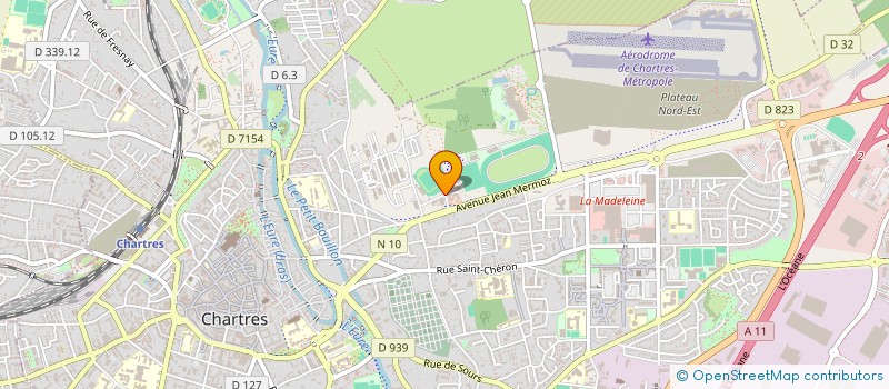 localisation de l'entreprise DOJO BEAUC CHART MAINV PRATI SP JUDO à CHARTRES