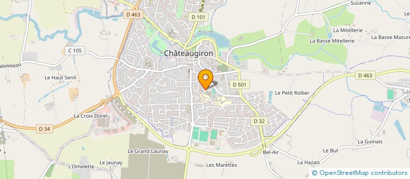 localisation de l'entreprise DOJO CASTELGIRONNAIS  CHATEAUGIRON