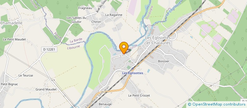 localisation de l'entreprise DOJO CLUB  LES EGLISOTTES-ET-CHALAURES