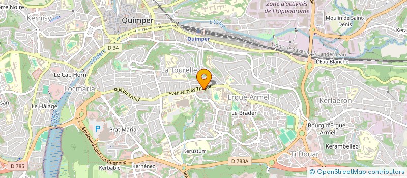 localisation de l'entreprise DOJO DE CORNOUAILLE à QUIMPER