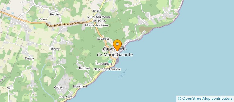 localisation de l'entreprise DOJO DE L ESPOIR à CAPESTERRE-DE-MARIE-GALANTE