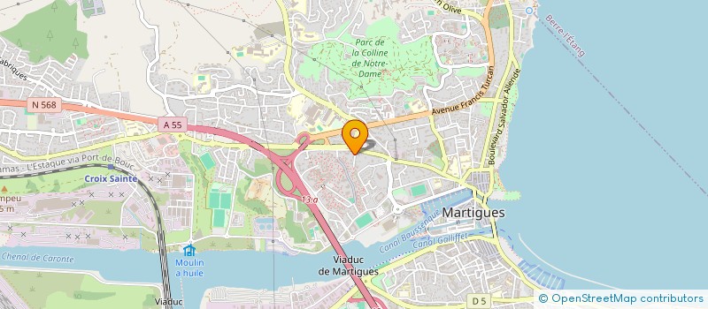 localisation de l'entreprise DOJO DE L'ETANG à MARTIGUES