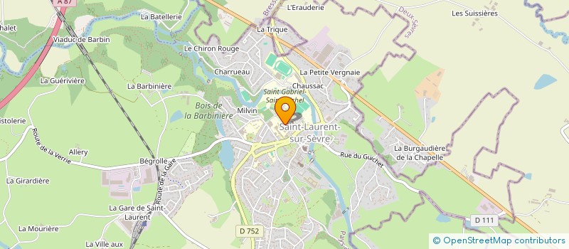 localisation de l'entreprise DOJO DE LA SEVRE  SAINT-LAURENT-SUR-SEVRE