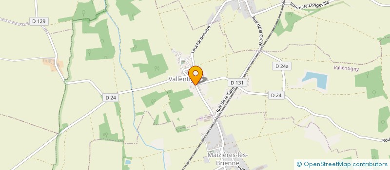 localisation de l'entreprise DOJO DE VALLENTIGNY  VALLENTIGNY