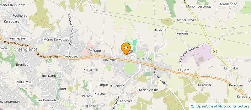 localisation de l'entreprise DOJO DU CAP à PLOUHINEC