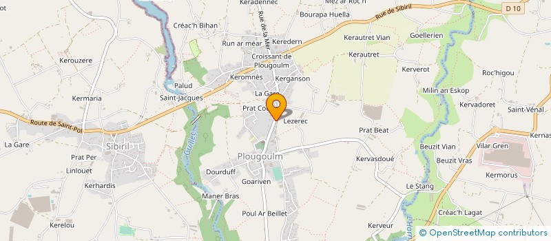 localisation de l'entreprise DOJO DU LEON  SAINT-POL-DE-LEON