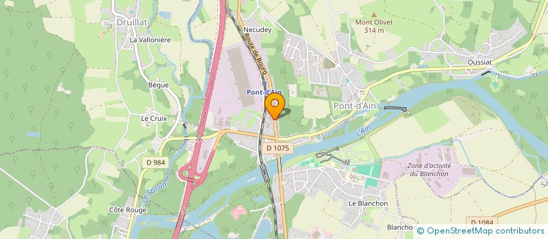 localisation de l'entreprise DOJO DU SOLEIL LEVANT PONT-D'AIN  PONT D'AIN