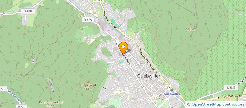 localisation de l'entreprise DOJO FORM  GUEBWILLER