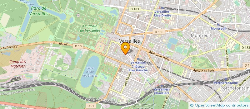 localisation de l'entreprise DOJO GAMES à VERSAILLES