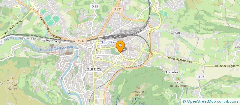 localisation de l'entreprise DOJO LOURDAIS  LOURDES