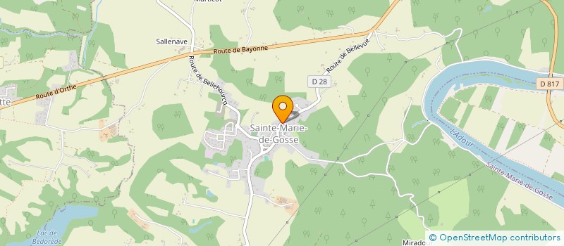 localisation de l'entreprise DOJO MARIOT  SAINTE-MARIE-DE-GOSSE