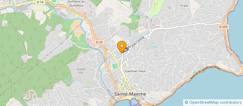 localisation de l'entreprise DOJO MAXIMOIS à SAINTE-MAXIME
