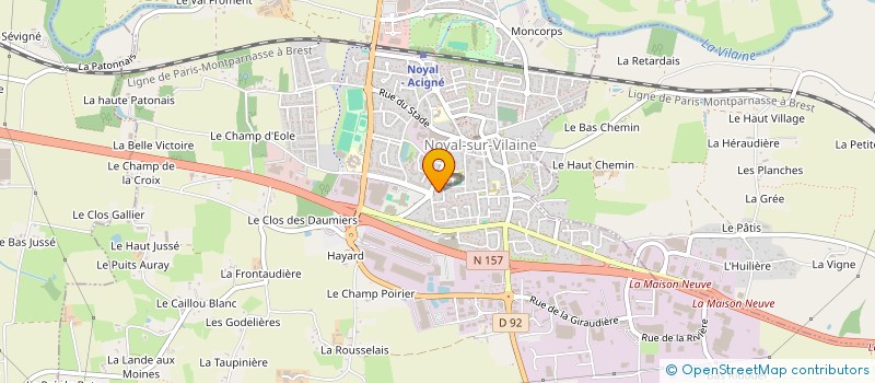 localisation de l'entreprise DOJO NOYALAIS  NOYAL-SUR-VILAINE